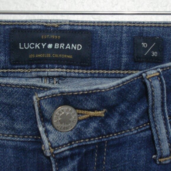 LUCKY BRAND Jeans Women's Size 10/30 Blue Denim Ankle Lolita Crop - Picture 10 of 12